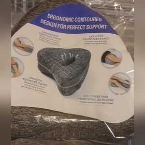 Ergonomic Contoured Gray Support Pillow